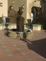 California Saltillo 16x16x¾ inch with deco tile
